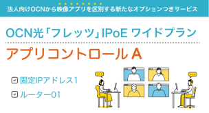 OCN光「フレッツ」IPoE ワイドプラン アプリコントロールA 固定IP1